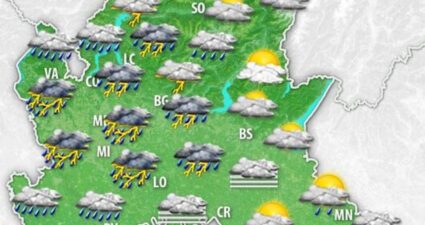 L'allarme in Lombardia per un possibile nubifragio dato la pioggia incessante