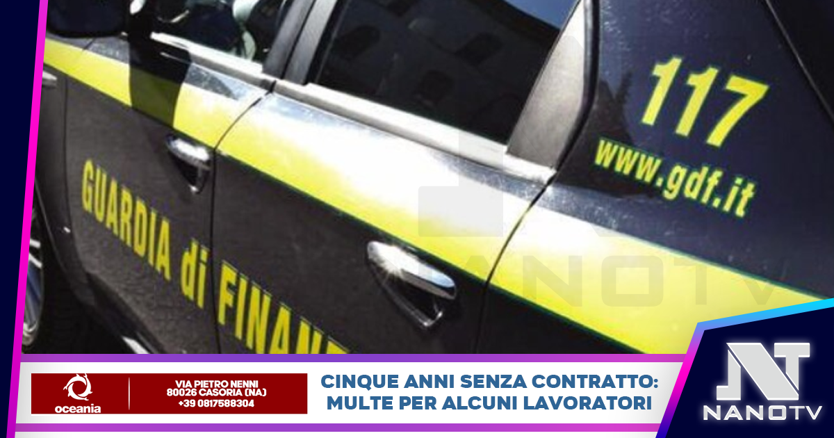 Cinque anni senza contratto: multe per alcuni lavoratori