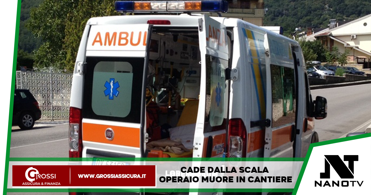 Pietradefusi, Avellino: Incidente sul lavoro, operaio 56enne muore dopo una caduta da una scala