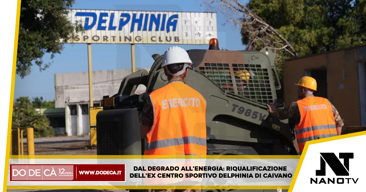 Dal degrado all’energia: riqualificazione dell’ex centro sportivo Delphinia di Caivano