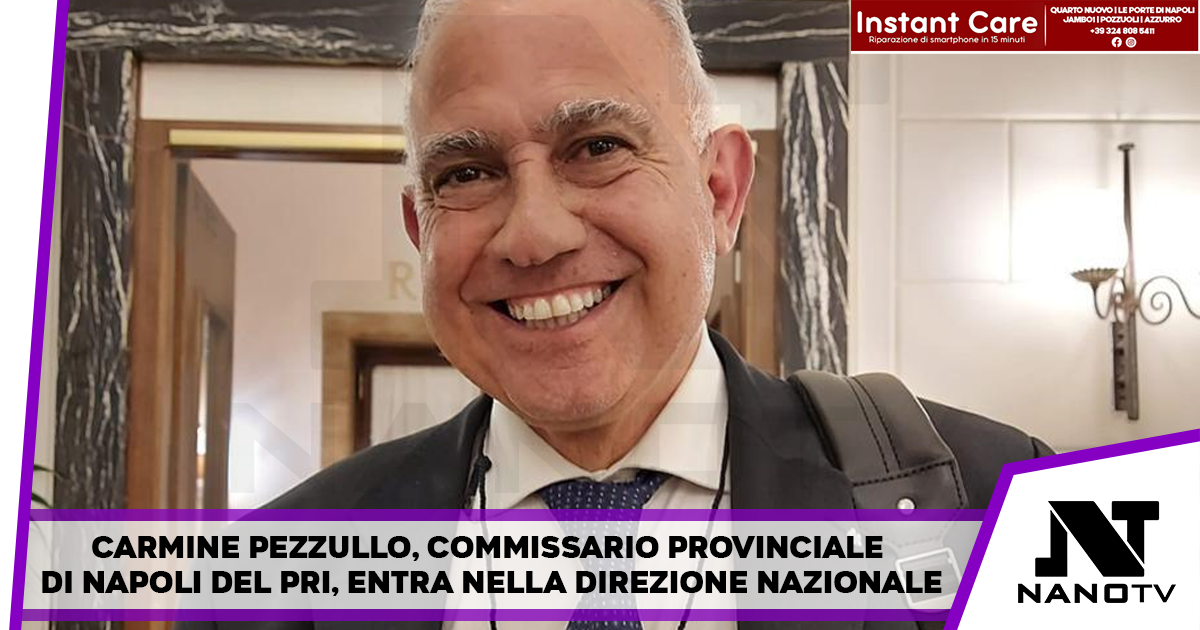 Carmine Pezzullo, commissario provinciale di Napoli del PRI, entra nella Direzione Nazionale