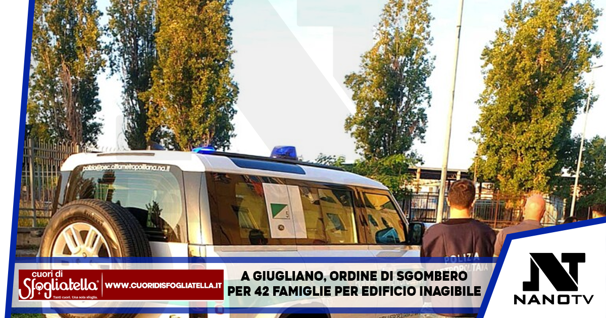 A Giugliano, ordine di sgombero per 42 famiglie per edificio inagibile