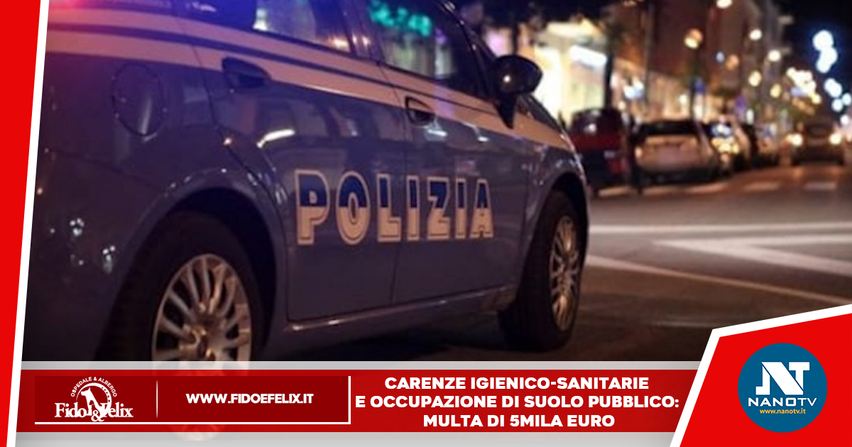Carenze igienico-sanitarie e occupazione di suolo pubblico: multa di 5mila euro al gestore
