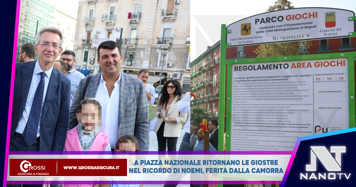 A Piazza Nazionale ritornano le giostre nel ricordo di Noemi, ferita dalla camorra