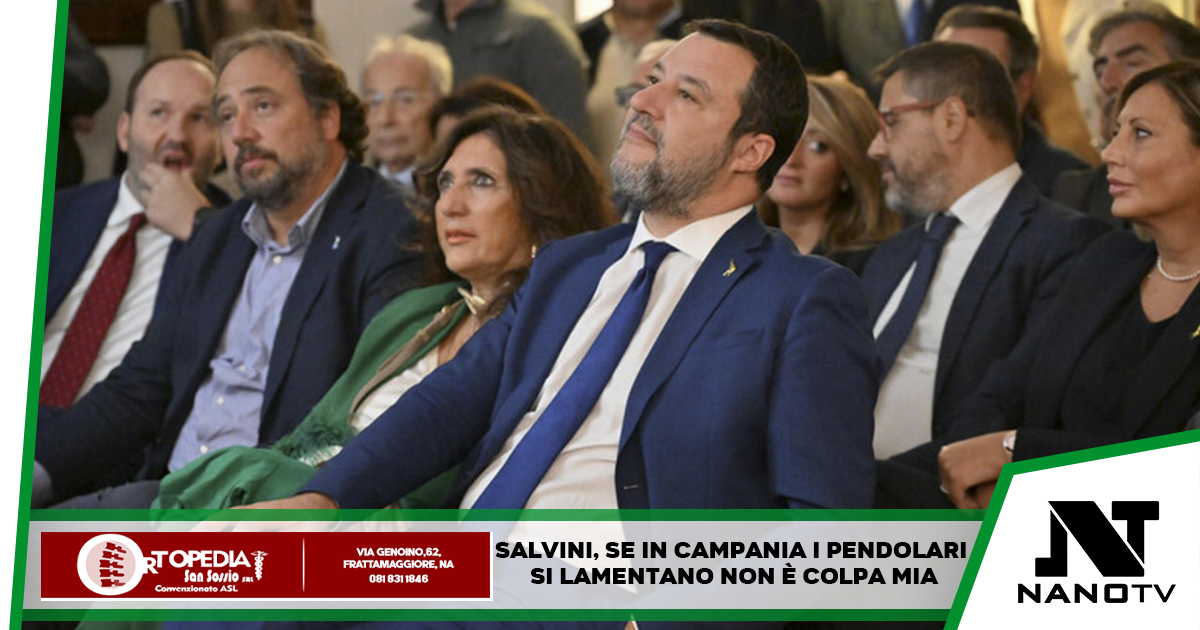 Napoli: Salvini, “se in Campania i pendolari si lamentano non è colpa mia” parlando dell’autonomia locale
