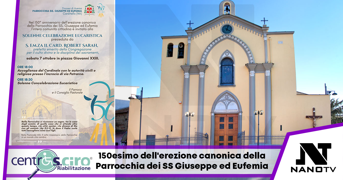 CARDITO. Parrocchia SS Giuseppe ed Eufemia invita alla solenne celebrazione eucaristica