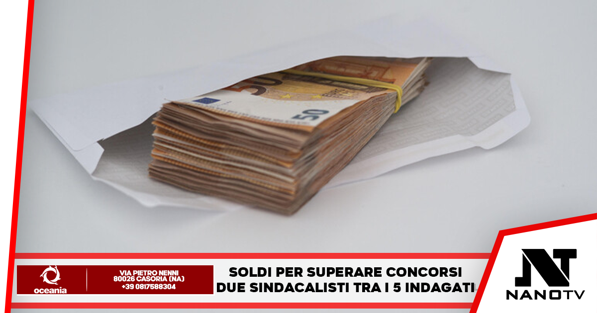 Provincia di Caserta: Soldi per superare concorsi, due sindacalisti tra i 5 indagati