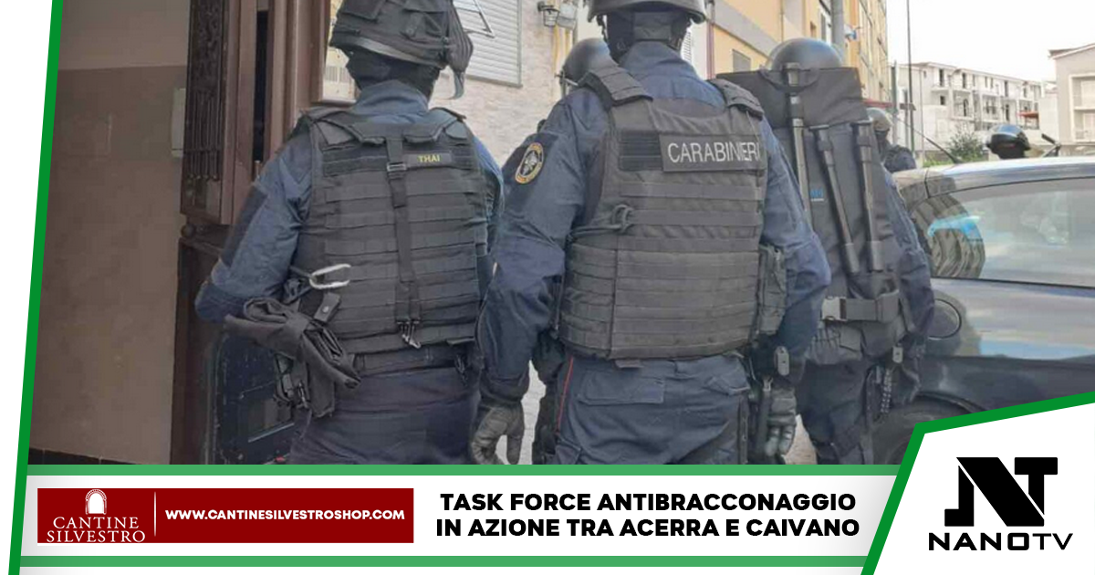 Task Force antibracconaggio della Polizia metropolitana tra Caivano e Acerra: sequestrati fucili e munizioni ai cacciatori, due i denunciati