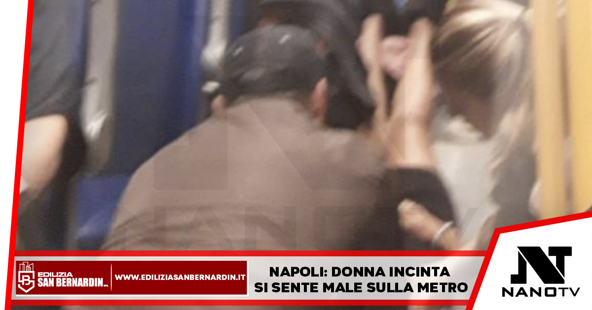 Napoli: donna incinta si sente male sulla metro