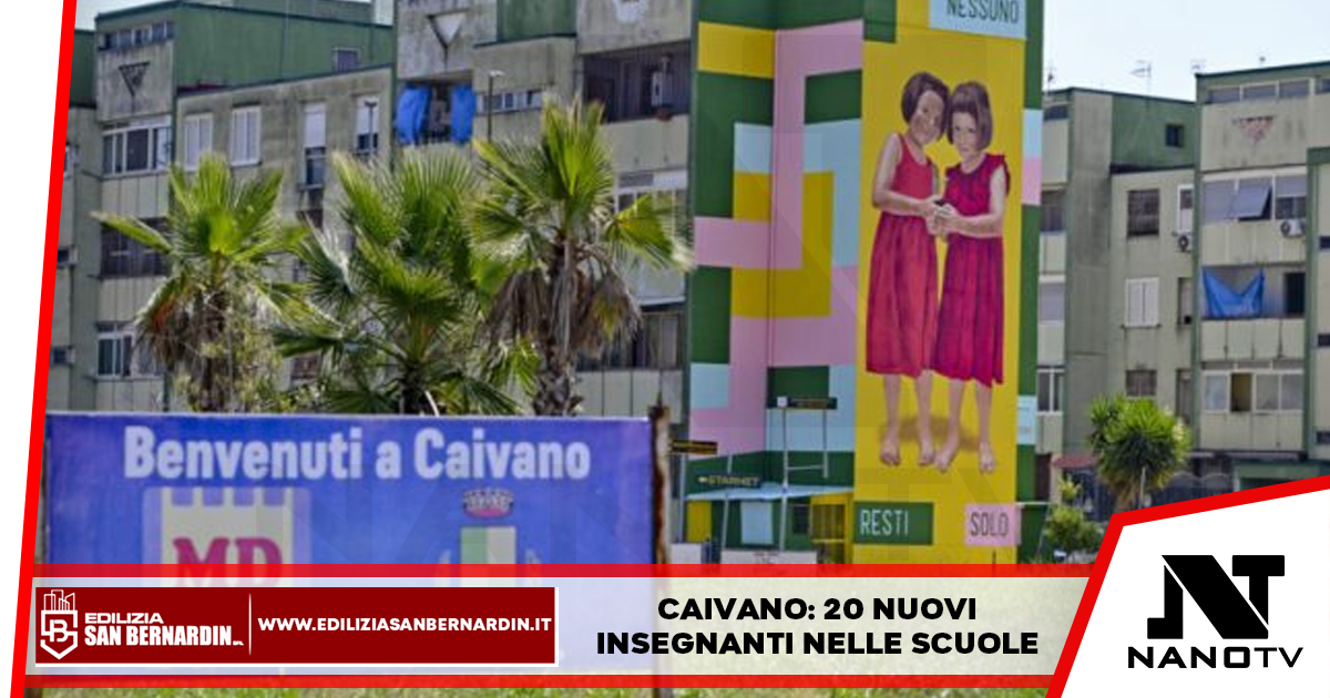 Caivano: 20 nuovi insegnanti nelle scuole
