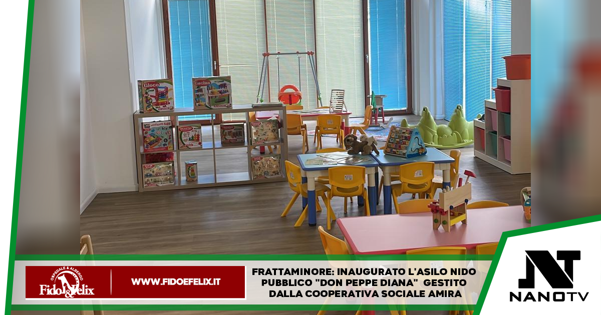 Frattaminore: inaugurato l’asilo nido pubblico “Don Peppe Diana”  gestito dalla Cooperativa Sociale Amira