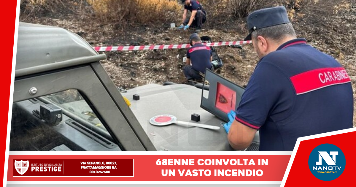 Caserta: donna di 68 anni accusata di incendio doloso