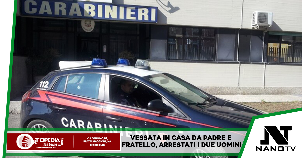 Poggiomarino, Napoli: Vessata in casa per anni dal padre e dal fratello, arrestati i due uomini
