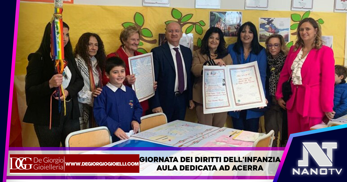 Acerra, Napoli: Giornata dei diritti dell’Infanzia, un’aula dedicata in una scuola ad Acerra