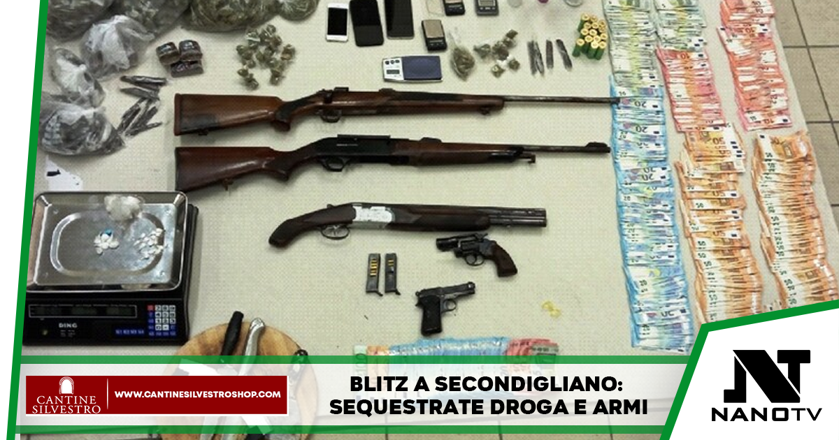 Blitz a Secondigliano: sequestrate droga e armi