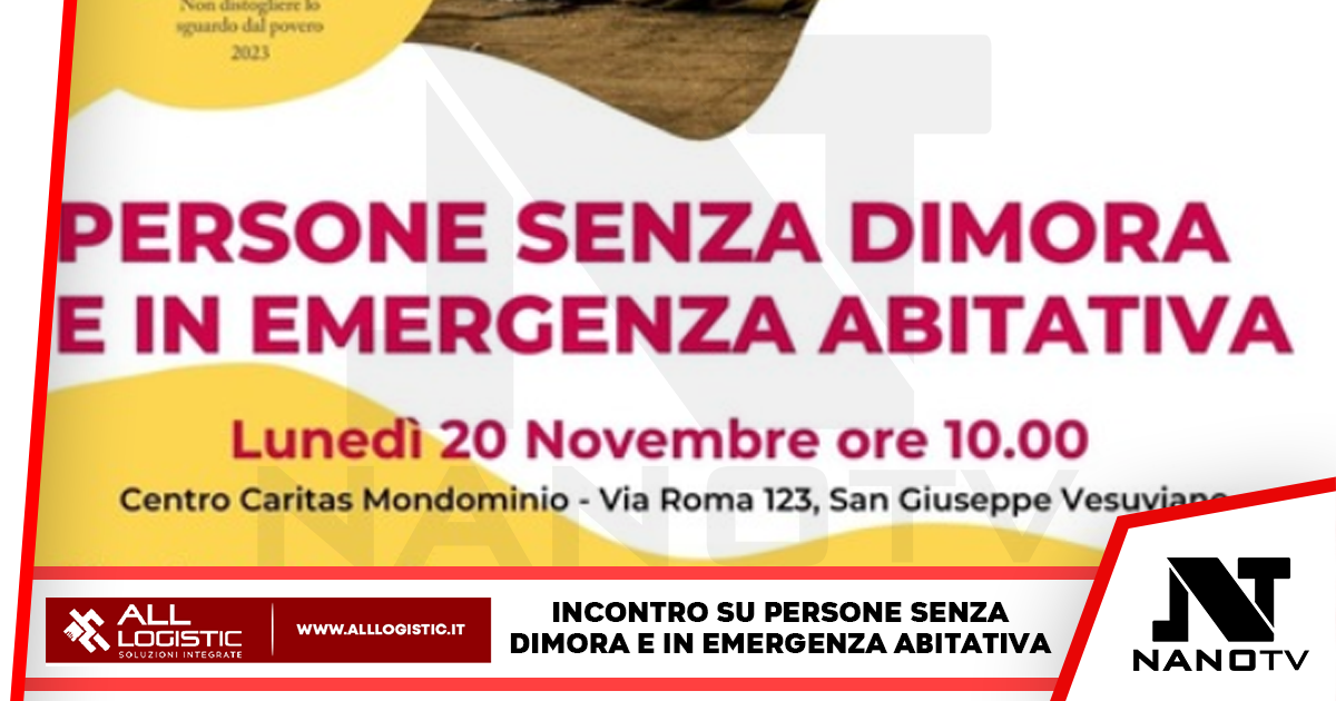 Incontro a San Giuseppe Vesuviano per affrontare la questione delle persone senza dimora e dell’emergenza abitativa