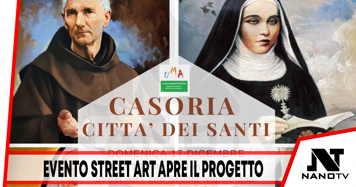 Casoria Città dei santi : Domenica 17 Dicembre La scuola Street art dei Madonnari inaugura il progetto a Piazza Cirillo