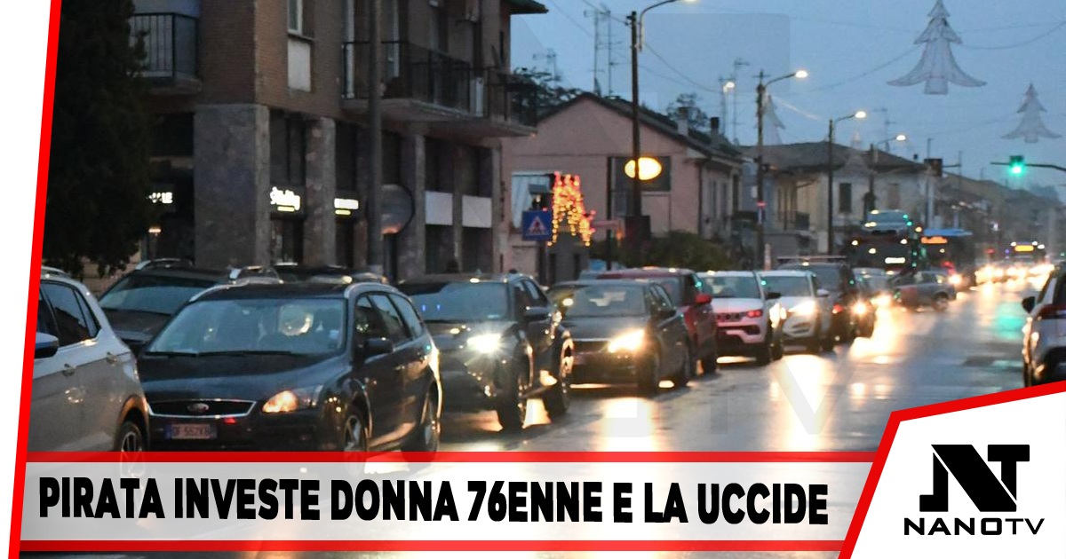 Pirata investe donna 76enne e la uccide