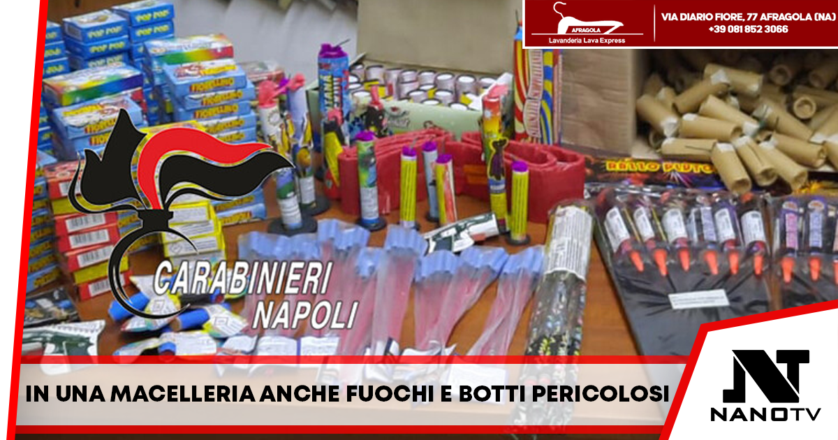 In una macelleria anche fuochi e botti pericolosi