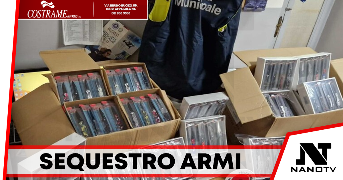Poggioreale: sequestrati 600 coltelli non riconducibili ad uso domestico venduti senza licenza
