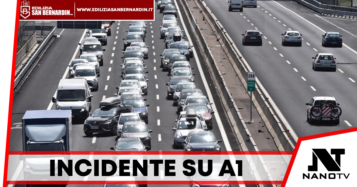 Incidente con 4 camion sull’A1, tratto chiuso per due ore e code