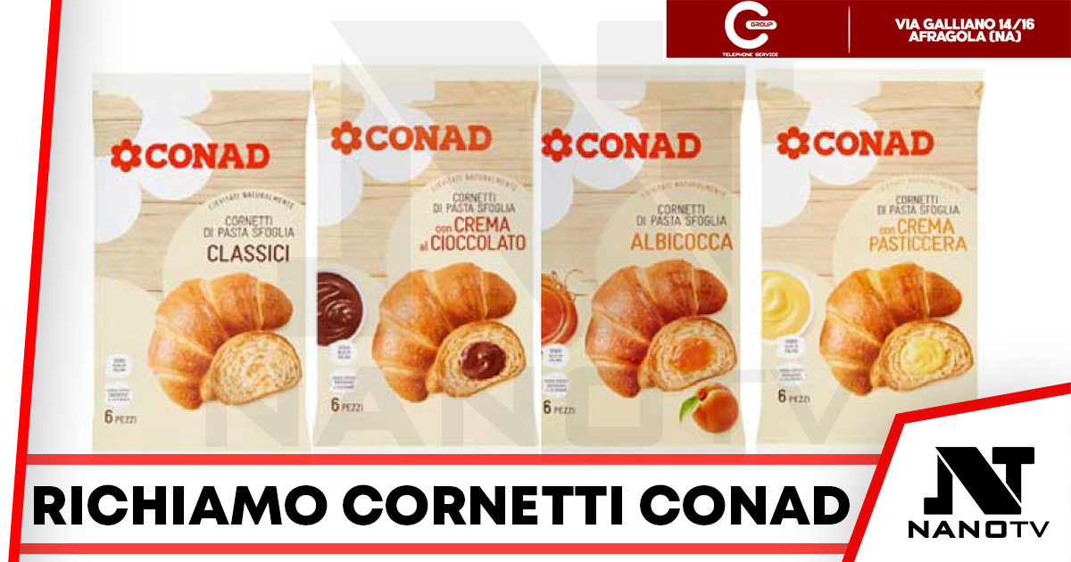 Richiamo precauzionale per Cornetti Conad: Presenza di Materiale Estraneo sulla Pasta Sfoglia