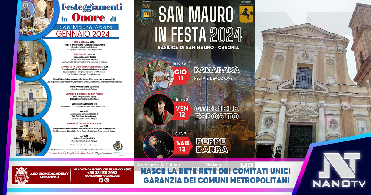 Dall’idolo dei giovani al gigante della tradizione partenopea: Festa di San Mauro con grandi firme per l’edizione 2024