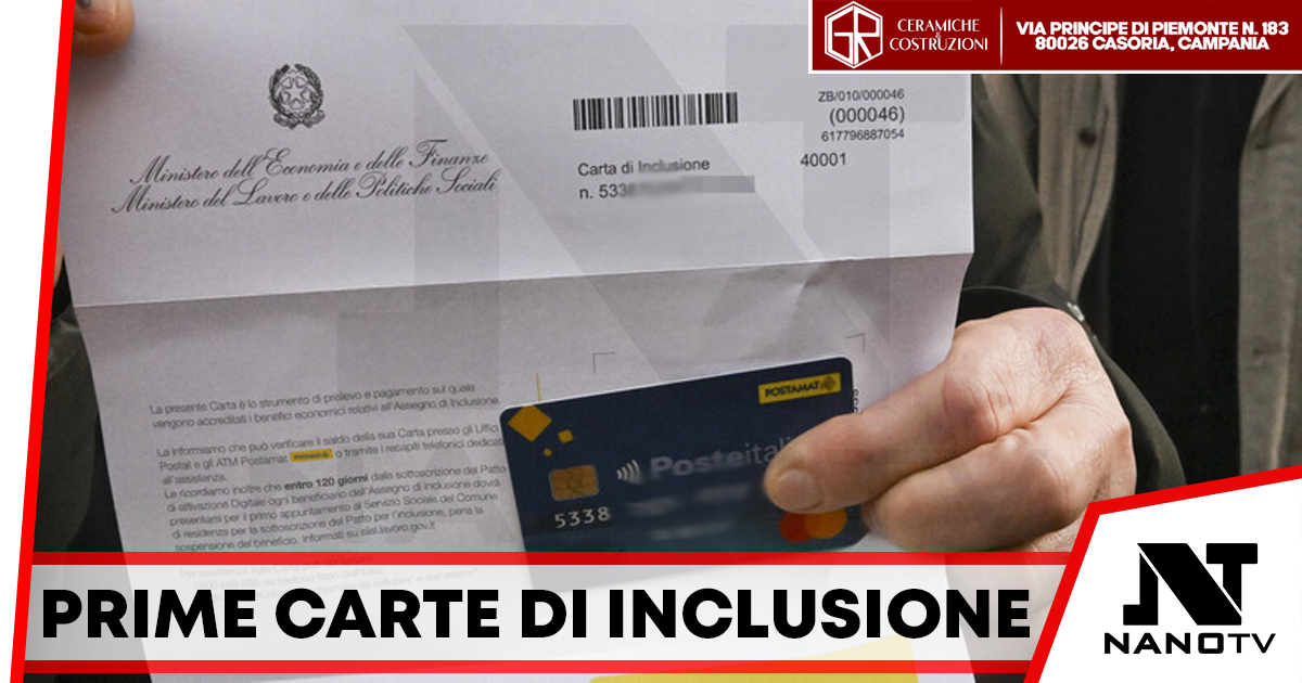 A Napoli le prime Carte di inclusione, ‘non risolve ma aiuta’