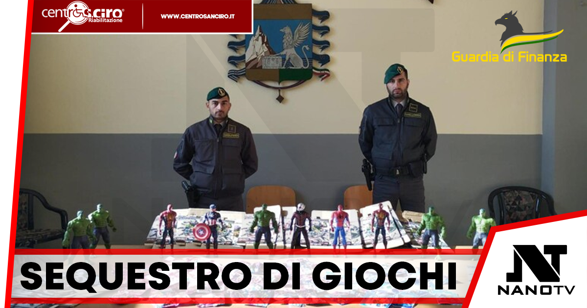Maxi sequestro di giocattoli contraffatti a Napoli, una denuncia