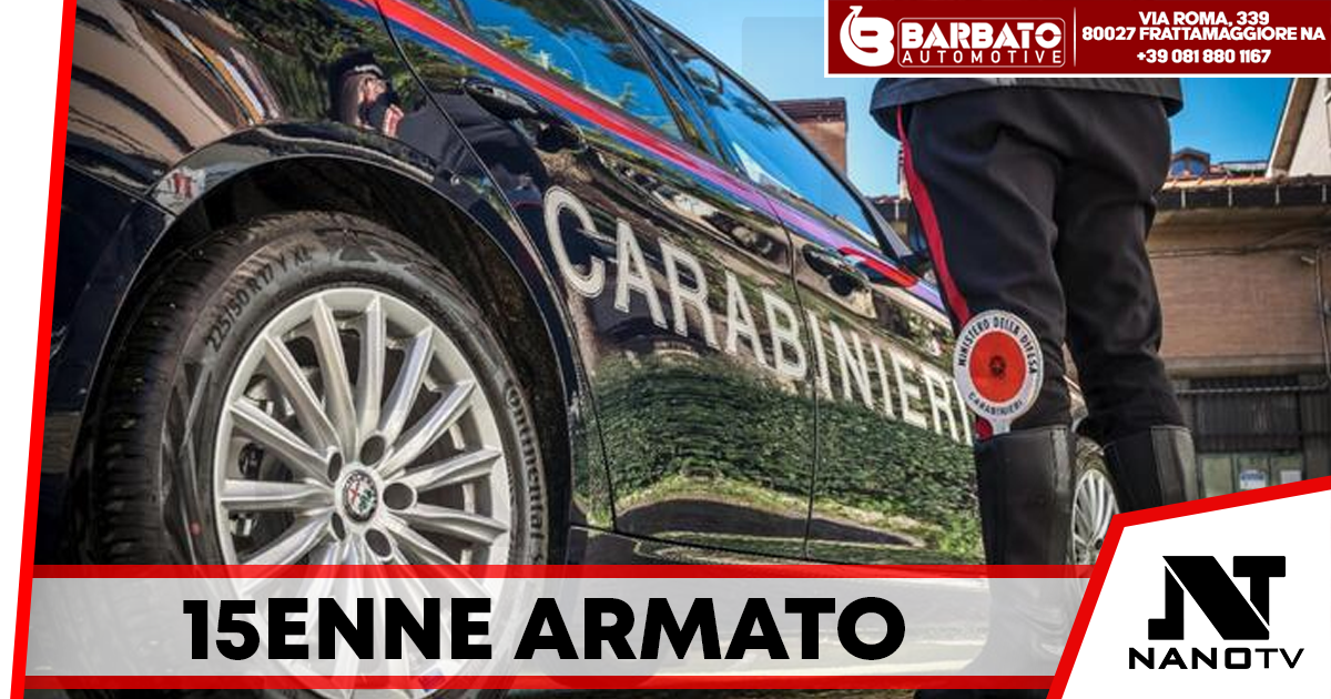 15enne di Qualiano denunciato per porto d’armi dopo il ritrovamento di armi e proiettili a bordo dello scooter