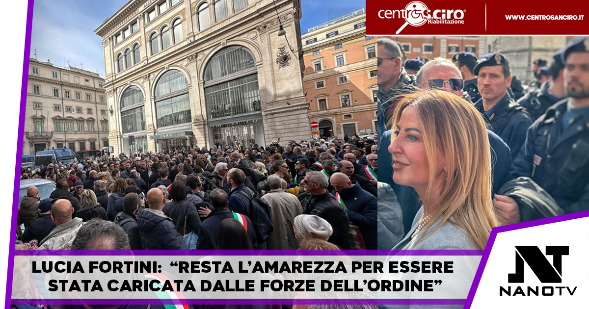 L’assessore Regionale Lucia Fortini commenta la giornata di oggi con i Sindaci a Roma e le tensioni durante la protesta