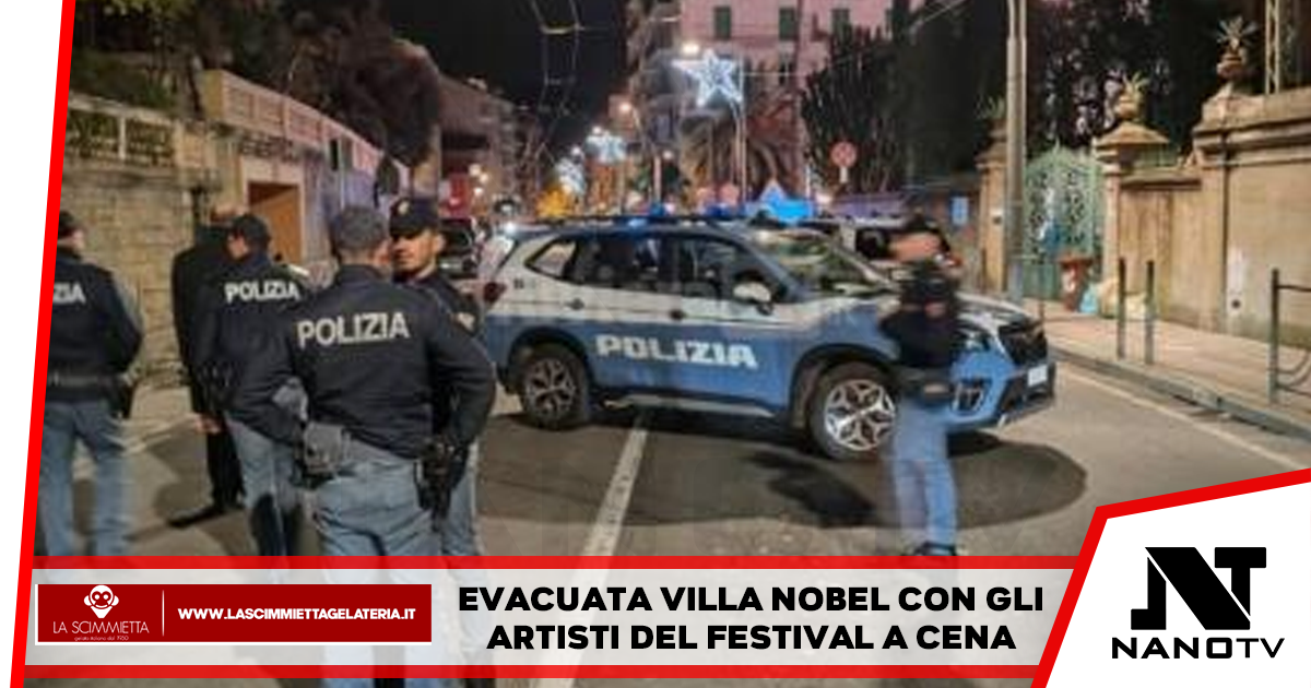 Allarme bomba alla cena dei cantanti del Festival di Sanremo: tra i presenti anche Geolier e il gruppo The Kolors