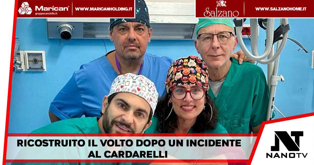 Napoli – Infermiera del 118 coinvolta in incidente stradale in tangenziale, ricostruito il volto con un intervento di chirurgia plastica ad elevata complessità al cardarelli