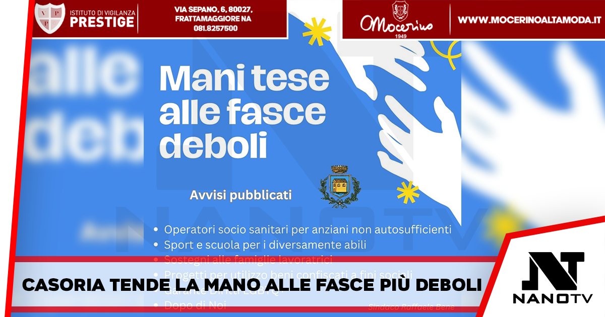Casoria – Raffaele Bene apre a diverse opportunità per le fasce più deboli della popolazione