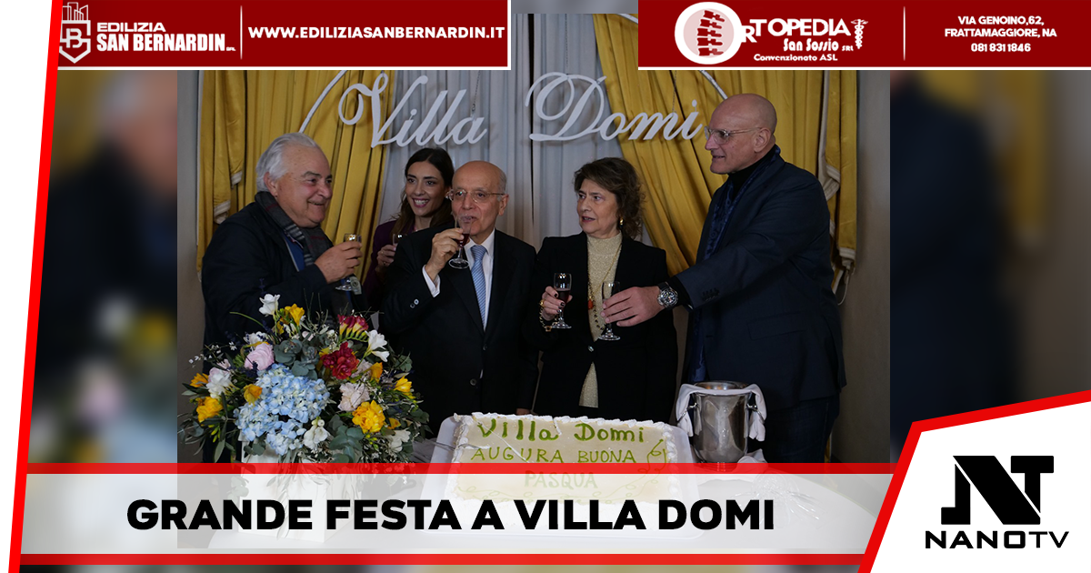 Grande festa a Villa Domi per il tradizionale scambio di auguri per la Pasqua