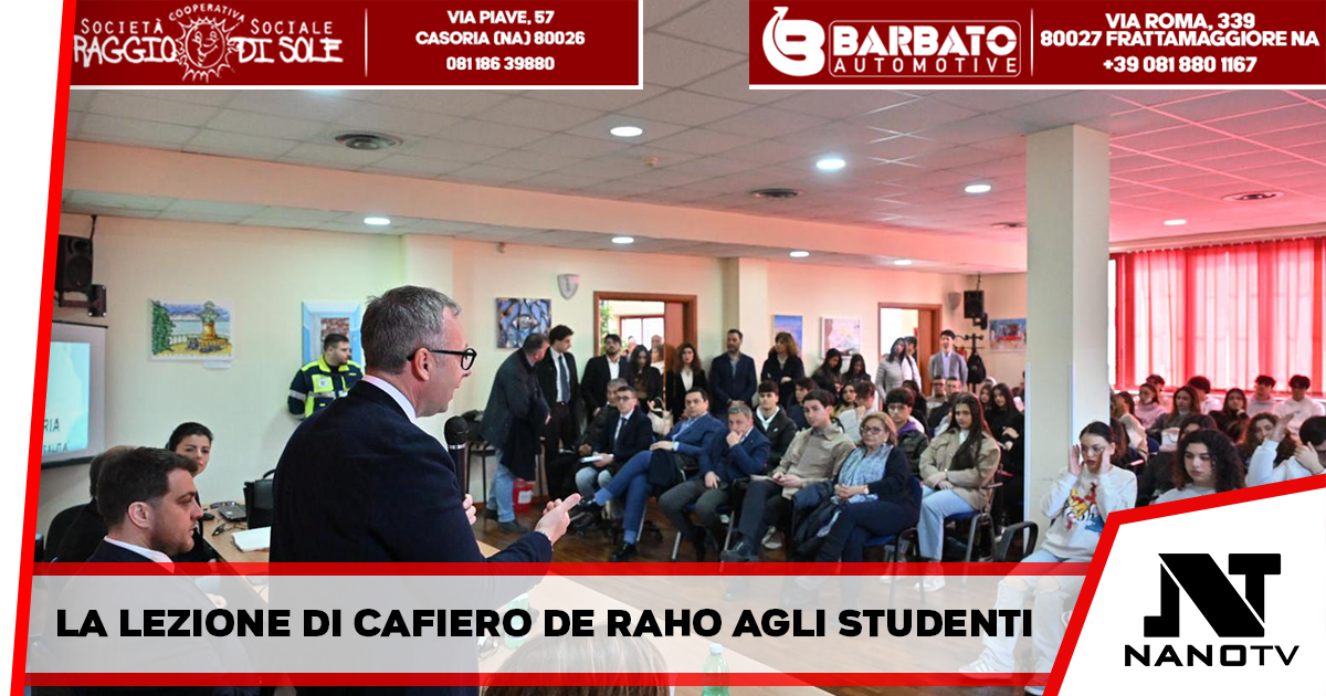 Casoria – La lezione di Cafiero de Raho agli studenti: “Difendete con coraggio la nostra società”