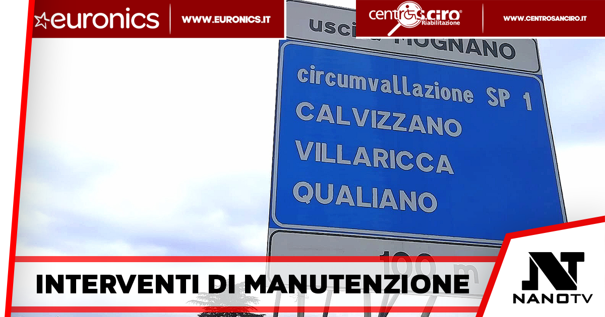 Città Metropolitana, area Nord: via agli interventi per la manutenzione della SP 1 e SP 500 per 2 milioni di euro