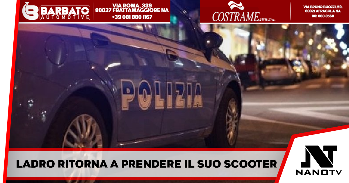 Vomero – Ladro dopo aver rubato uno scooter ritorna per riprendere il suo, ma viene arrestato