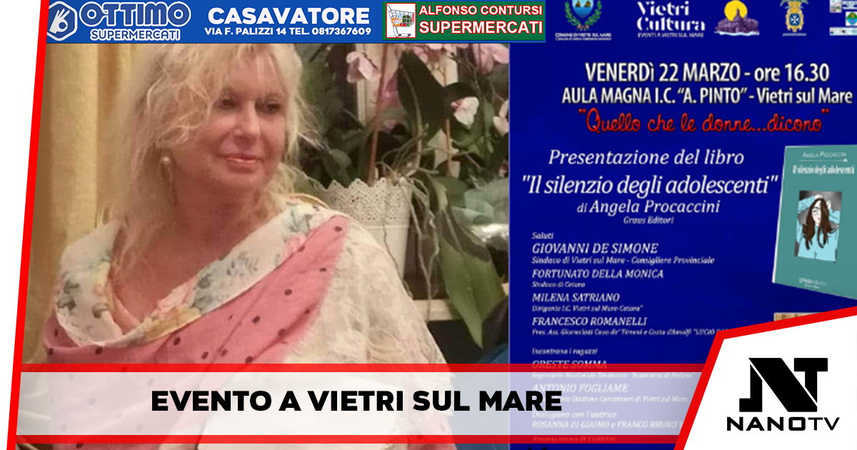 “Il silenzio degli adolescenti” appuntamento venerdì 22 marzo a Vietri