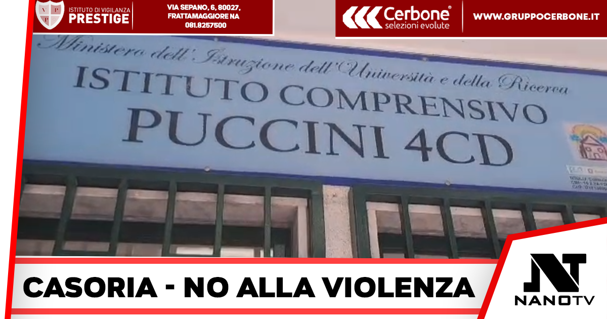Casoria – Il no alla violenza degli alunni della “Puccini”