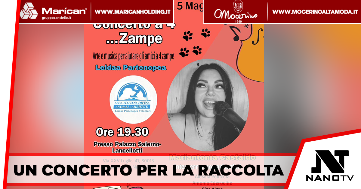 Casalnuovo – Un concerto per la raccolta, iniziativa benefica per gli amici a quattro zampe