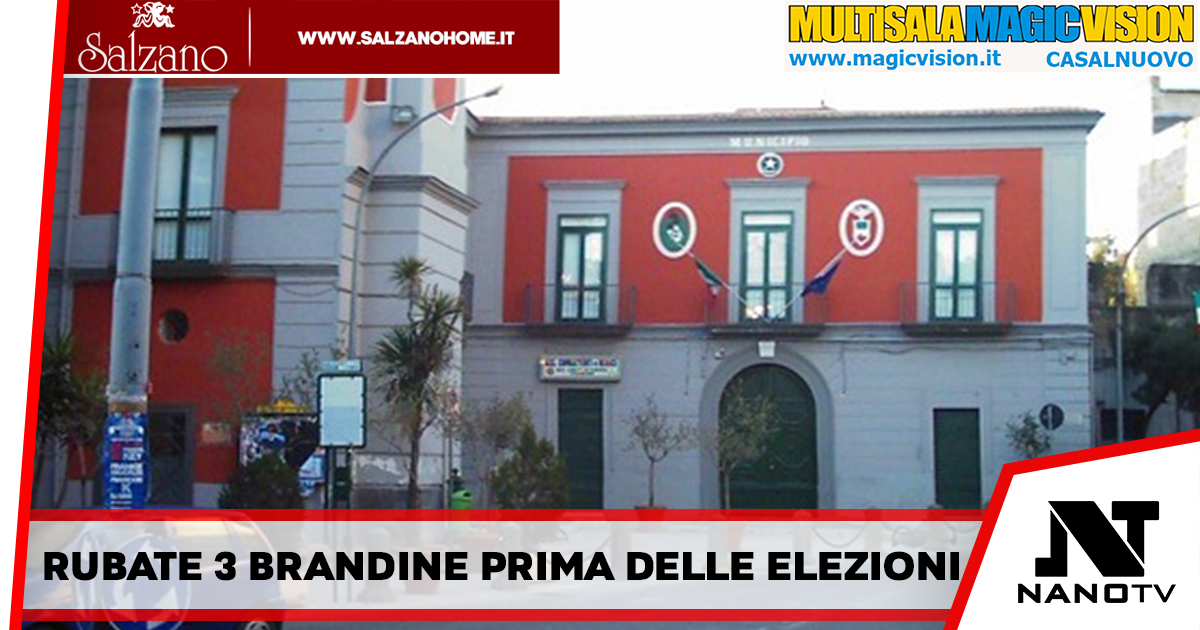 Casandrino – Rubate 3 brandine per il riposo delle forze di Polizia: Indagini in corso