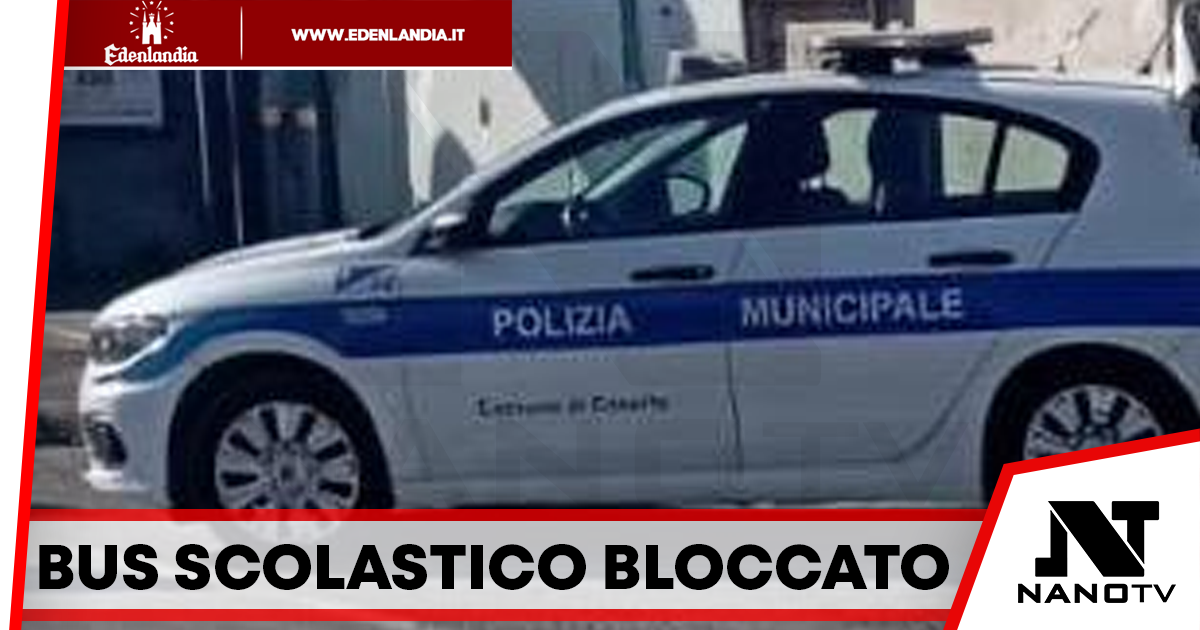 Bus scolastico diretto in Puglia fermato dalla polizia locale di Caserta: elevate sanzioni per 500 euro