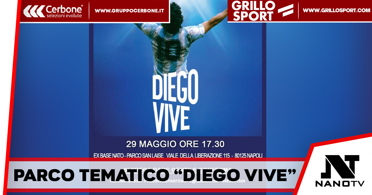Napoli – Diego Vive: Parco tematico dedicato al D10S, i cancelli si apriranno ufficialmente il 30 maggio a partire dalle ore 10.00. 