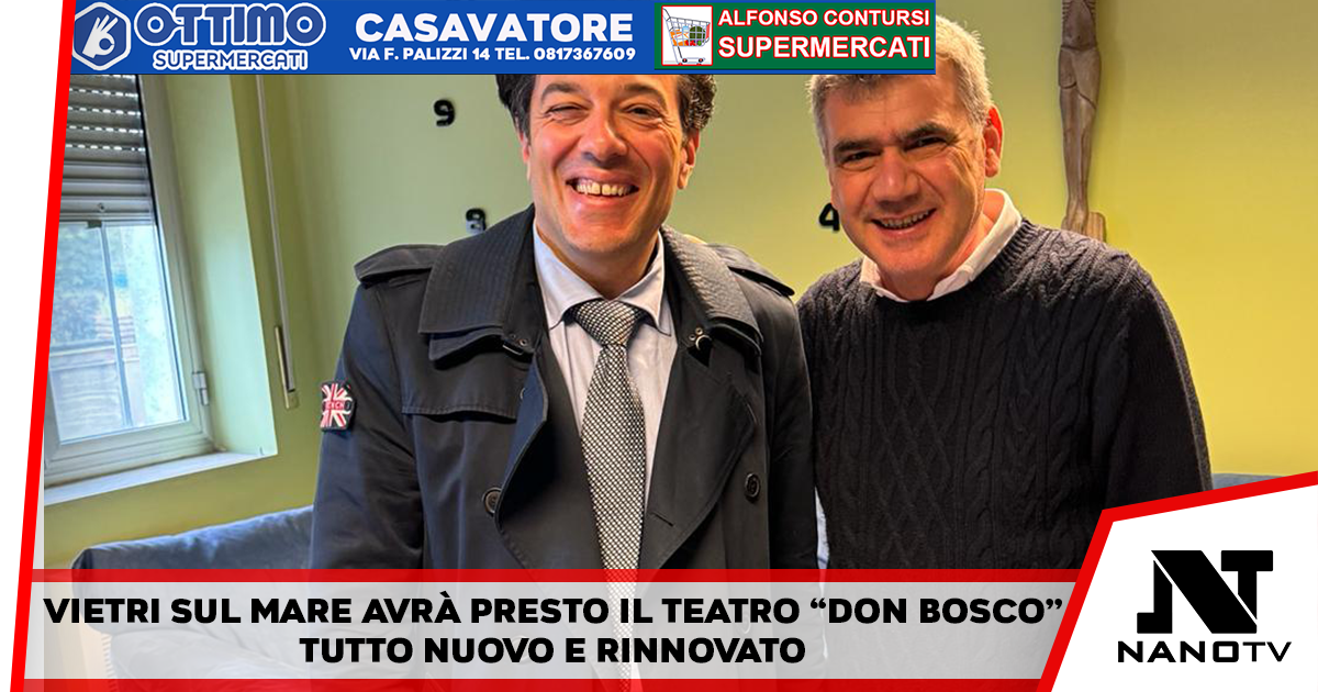 Vietri sul Mare avrà presto il teatro “Don Bosco” tutto nuovo e rinnovato