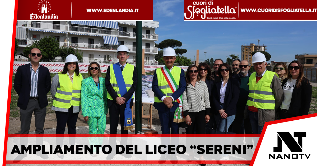 Città Metropolitana di Napoli – Stamattina la posa della prima pietra per l’ampliamento dell’ISIS “Sereni” di Cardito: dieci nuove aule e una palestra con un impegno di 4,5 milioni di euro PNRR