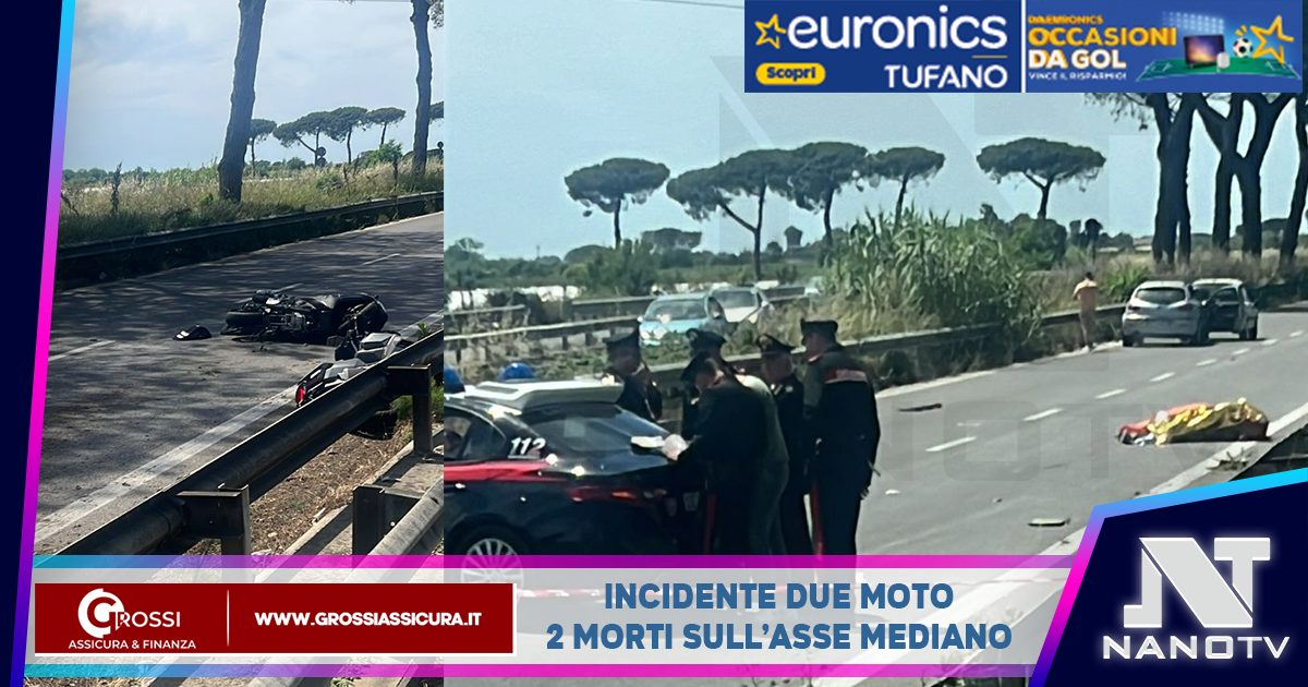 Tragico incidente in moto a Qualiano asse mediano nei pressi di Gloria Village: due morti