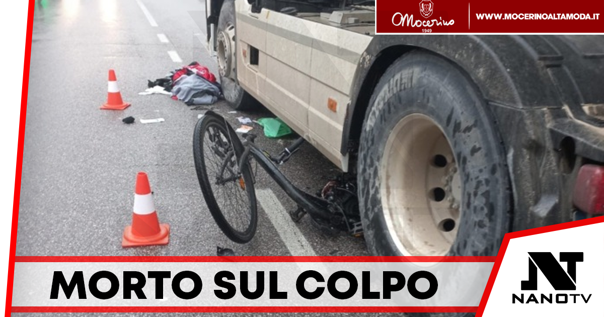 Tragico incidente: ciclista investito da autocarro, muore sul colpo