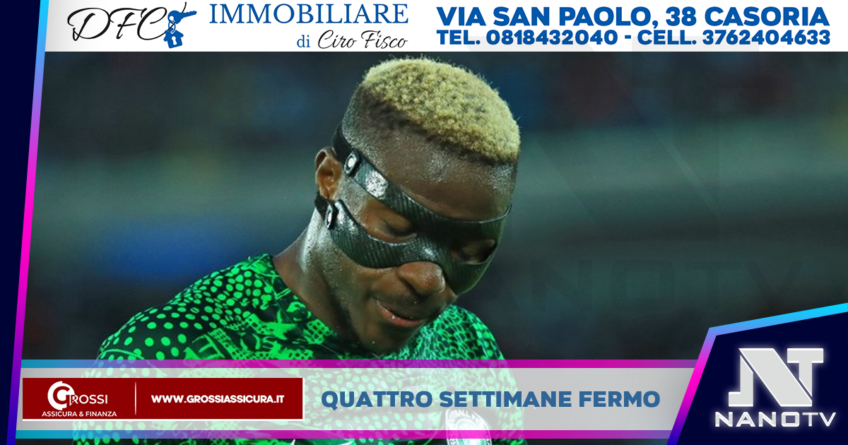 Infortunio per Osimhen: un nuovo stop per l’attaccante del Napoli, attualmente impegnato con la nazionale nigeriana.