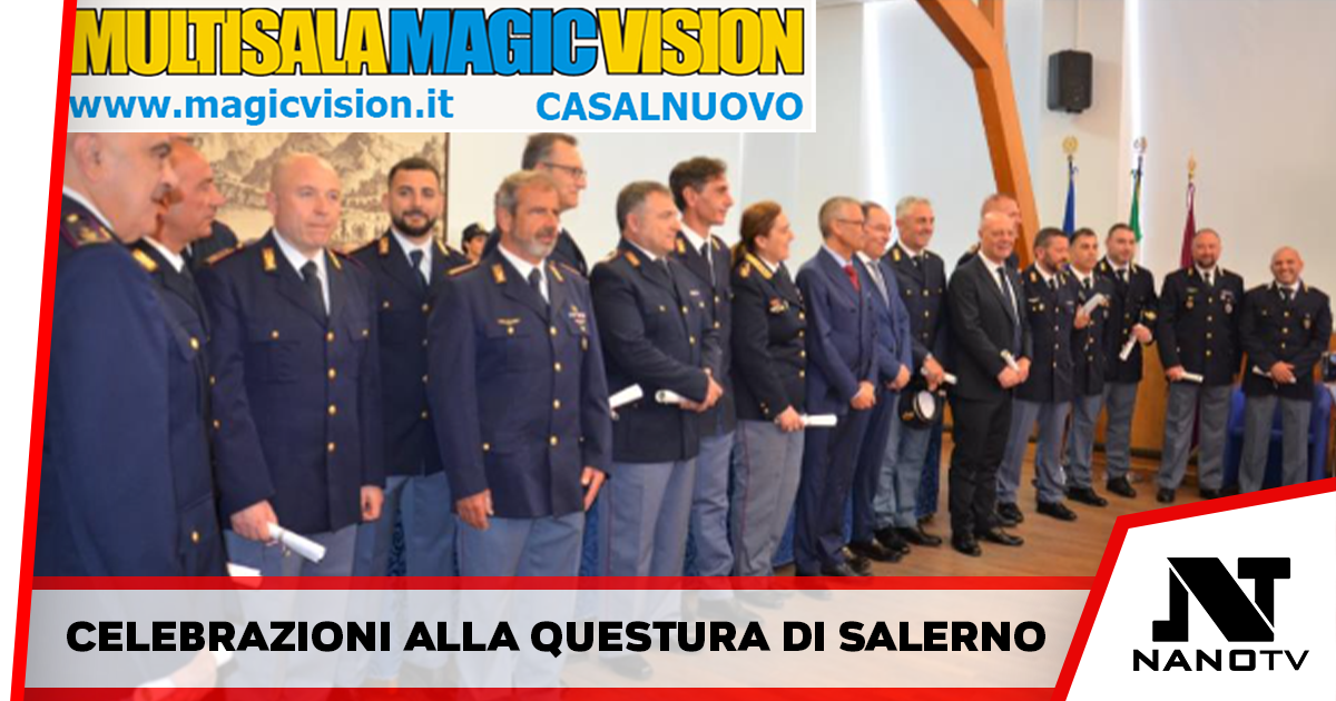 Giornata di celebrazioni alla Questura di Salerno, le ricompense